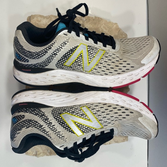 New Balance 680 V.6 Running Shoes White & Black Sz 10 - Picture 4 of 12